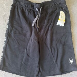 Spyder Black Athletic Shorts Lightweight Elastic Waist - Medium